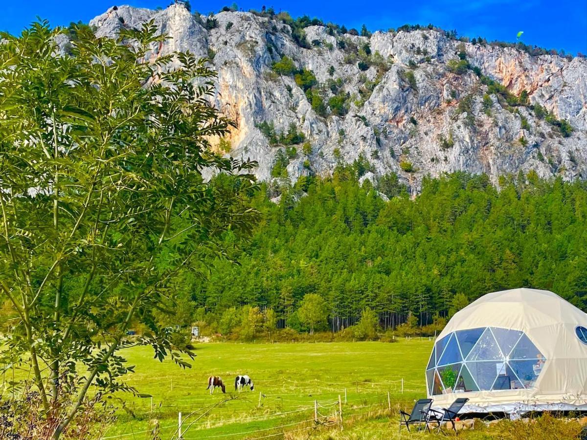 Отель Glamping Hohe Wand - Zelt Mit Sternenfenster Und Whirlpool Maiersdorf Экстерьер фото